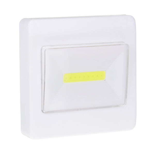 Forza светильник с выключателем, 9 cob, 3хааа, 10х8см пластик