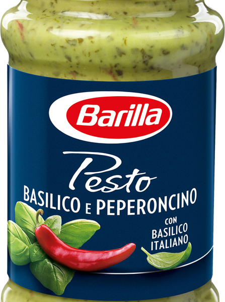 Соус Barilla Pesto Basilico e Peperoncino с базиликом и перцем чили, 195 г