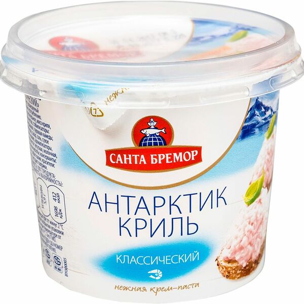 Паста Санта Бремор Антарктик криль классический из морепродуктов, 150г