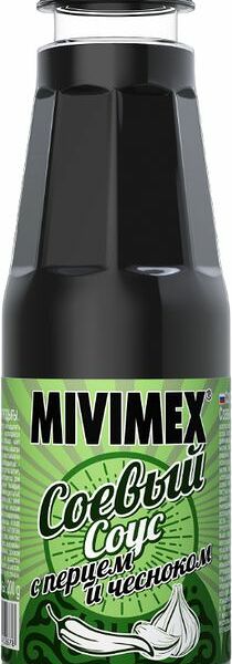 Соус Mivimex соевый с перцем и чесноком 200г