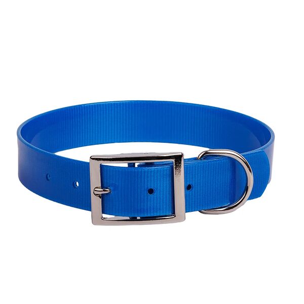 Ошейник из биотана для собак крупных пород, синий, 30 мм, обхват шеи 46-56 см