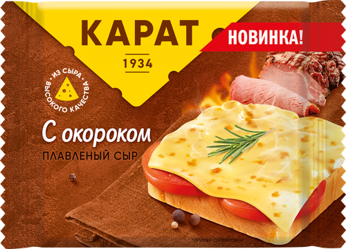 

Сыр плавленый Карат с окороком ломтики 130 г