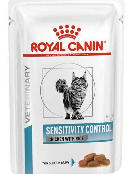 Royal Canin Sensitivity Control пауч для кошек при пищевой непереносимости (кусочки в соусе) Диетический