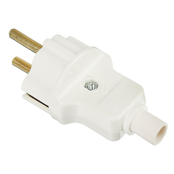 Вилка с заземлением прямая 16а