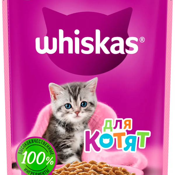 Whiskas пауч для котят (рагу) Курица