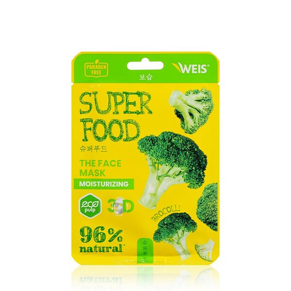 Маска для лица WEIS Super Food Moisturizing с экстрактом брокколи 23 г