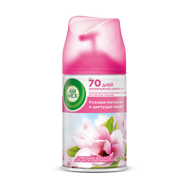 Сменный баллон Air Wick Freshmatic Розовая магнолия и цветущая вишня 250мл