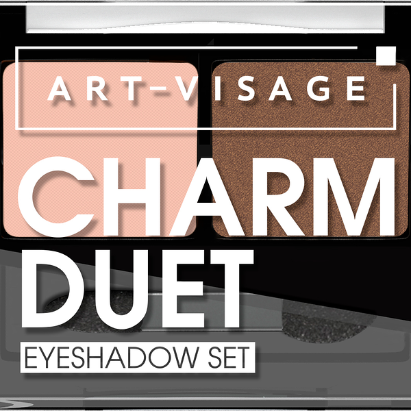 Палетка теней для век Art-Visage Charm duet Тон 01 3.6 г