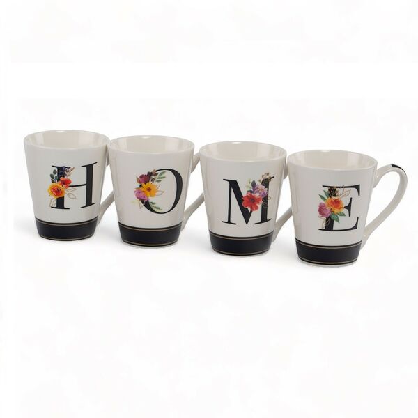 Набор кружек Domenik Home, 4 шт, 300 мл, фарфор