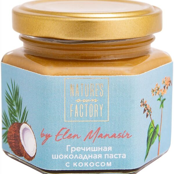 Паста гречишная шоколадная Natures Own Factory с кокосом 120г