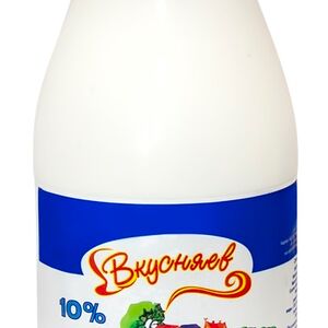 Сливки Вкусняев питьевые пастеризованные, 10%