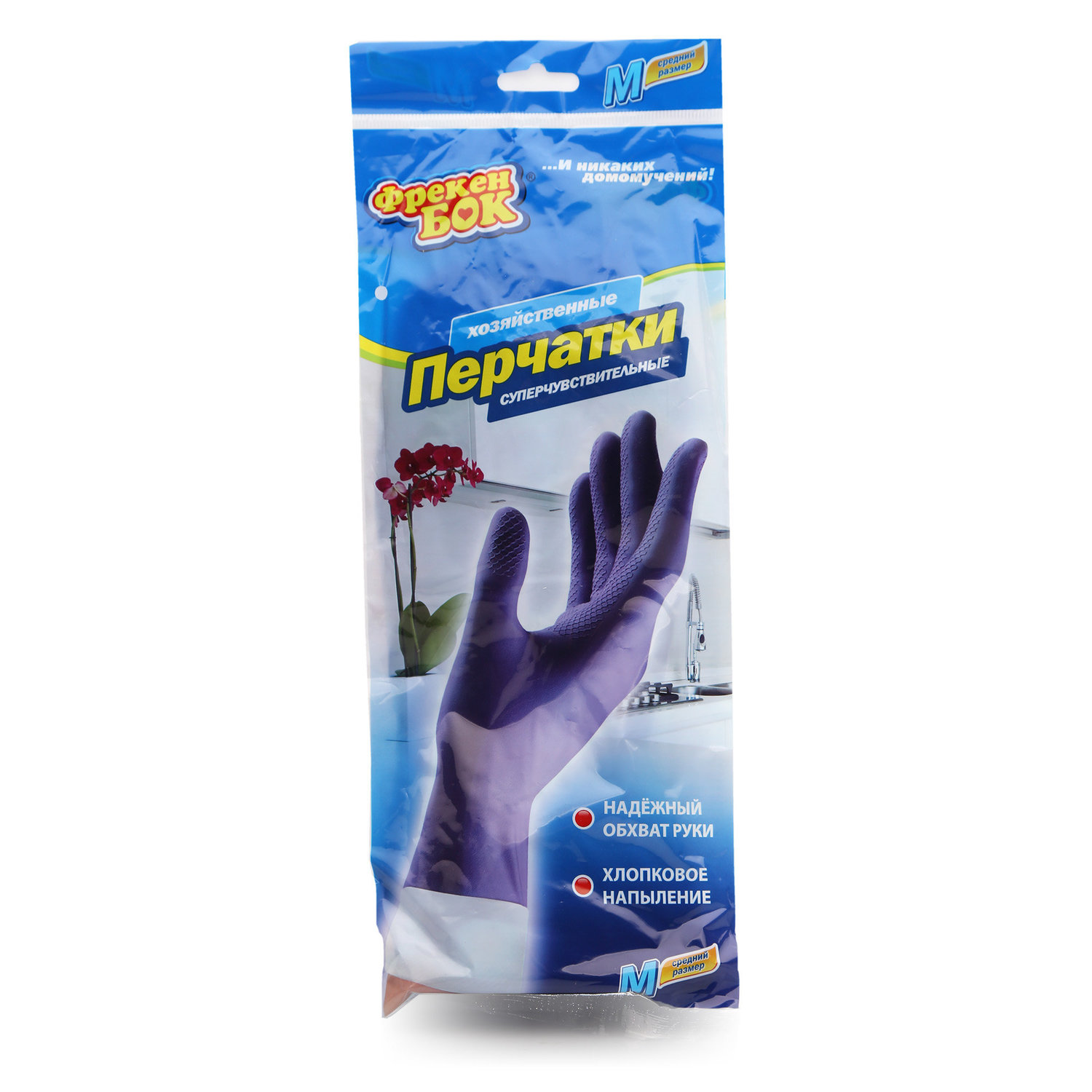 

Перчатки хозяйственные Фрекен Бок универсальные размер M