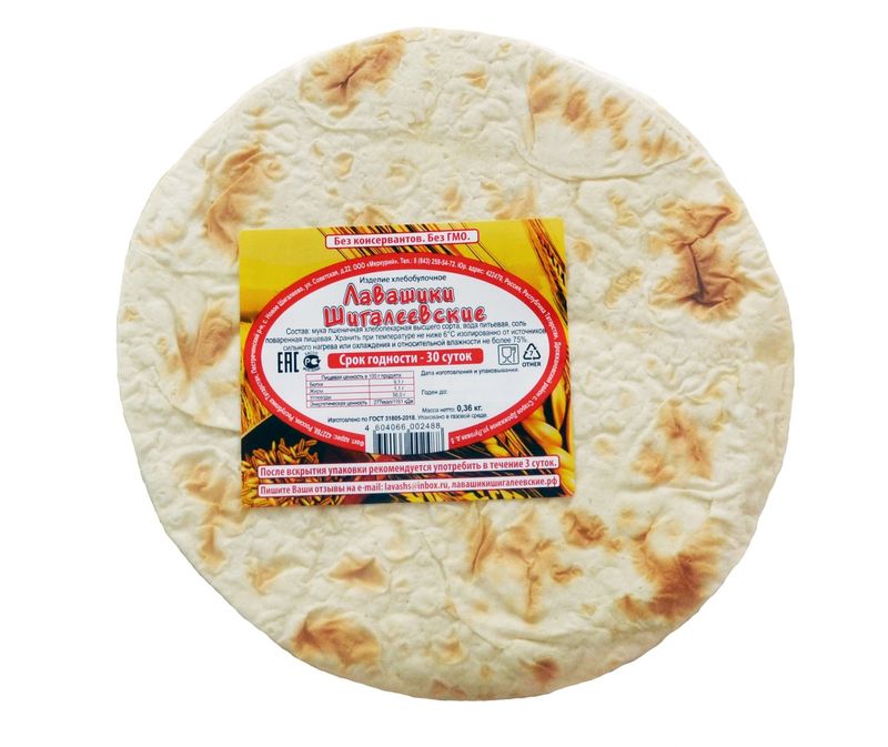 

Лавашики Шигалеевские 360 г