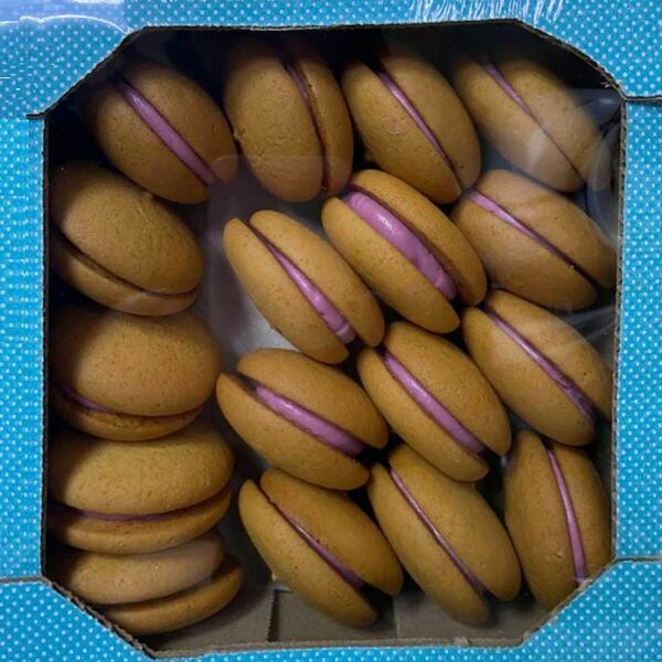 Печенье Дальвер Вираж Плюс с начинкой со вкусом черной смородины 450г