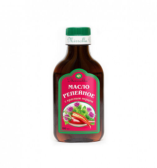 Масло Mirrolla 100 мл репейное с красным перцем