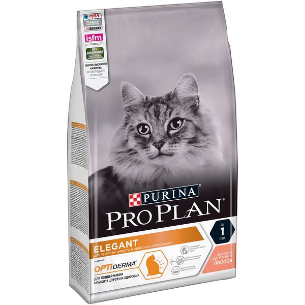 Purina Pro Plan Сухой корм для кошек Elegant для шерсти, лосось