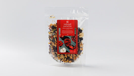 Напиток чайный ВкусВилл Яблоко, каркаде, вишня