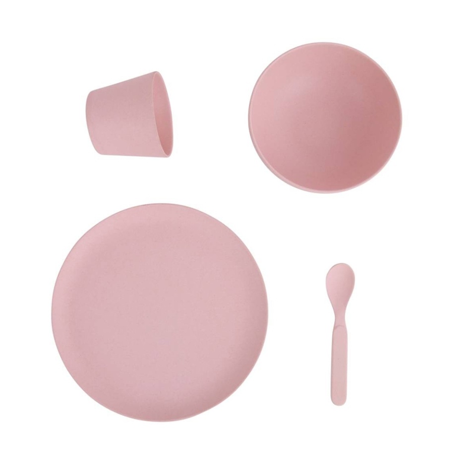 

Набор бамбуковой посуды Love Mae Mini Set, светло-розовый, 5 предметов, Китай