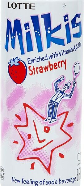 Напиток Lotte Milkis Клубника газированный 250мл