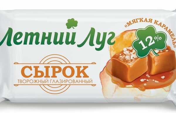 Сырок творожный Летний луг Мягкая карамель глазированный 12% 30 г