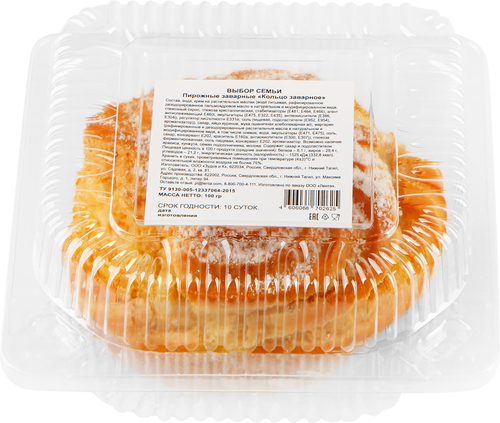 

Пирожное заварное Выбор семьи Кольцо 100 г