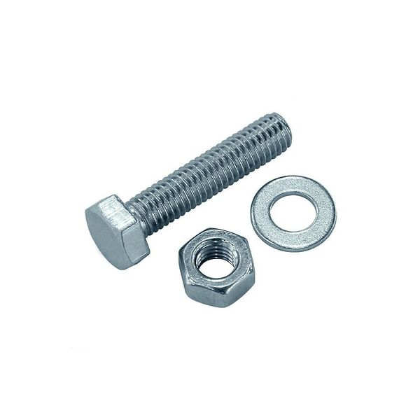 Болт DIN 933 М8х50 мм, гайка, шайба TECH-KREP, 4шт, шестигранный