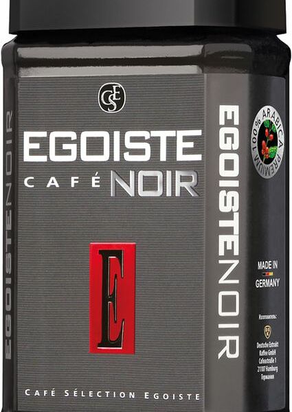 Кофе Egoiste Noir натуральный растворимый сублимированный 100г