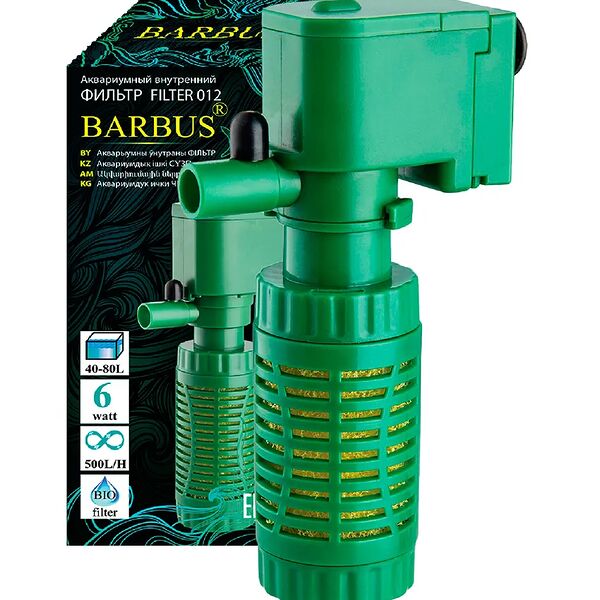 Фильтр внутренний стаканного типа (500л/ч) для аквариума 40-80л FILTER 012 BARBUS