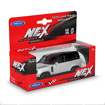 Игрушка модель машины Welly Land Rover Defender 2020 1:38 пружинный механизм цвет в ассортименте