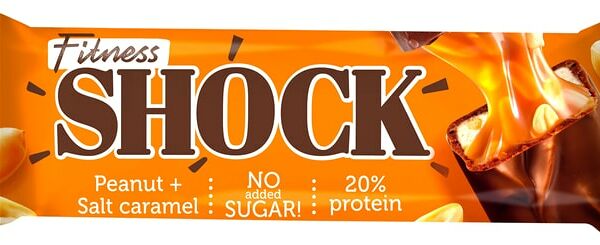 Батончик глазированный FitnesShock Арахис-Соленая карамель 50г