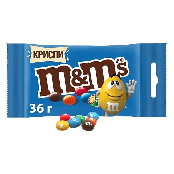 Драже M&Ms криспи с молочным шоколадом, 36 г