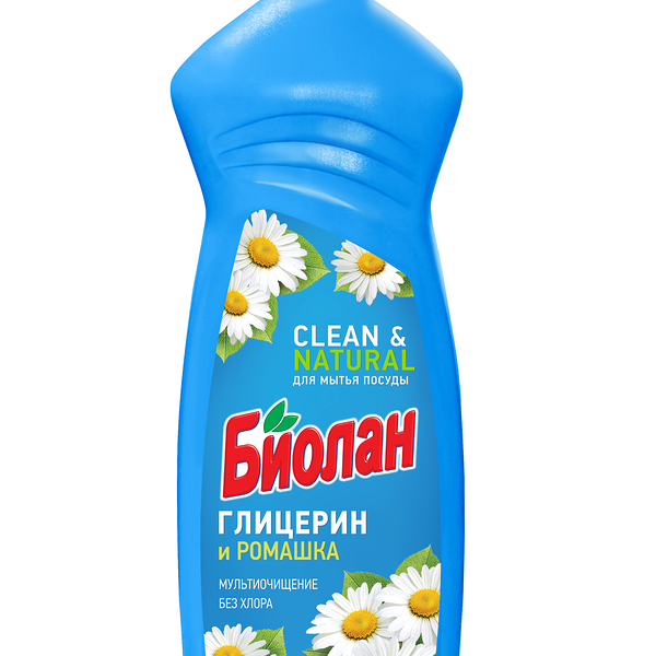 Средство для мытья посуды Биолан Глицерин и ромашка 900 г