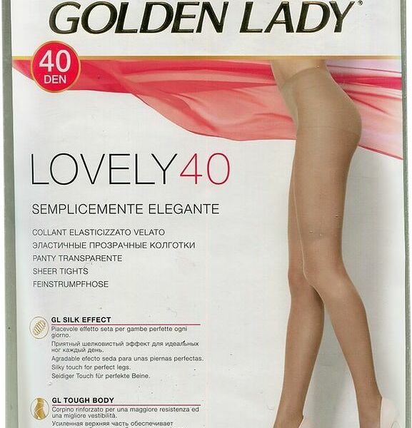 Колготки Golden Lady Lovely 40 den бежевые размер 2