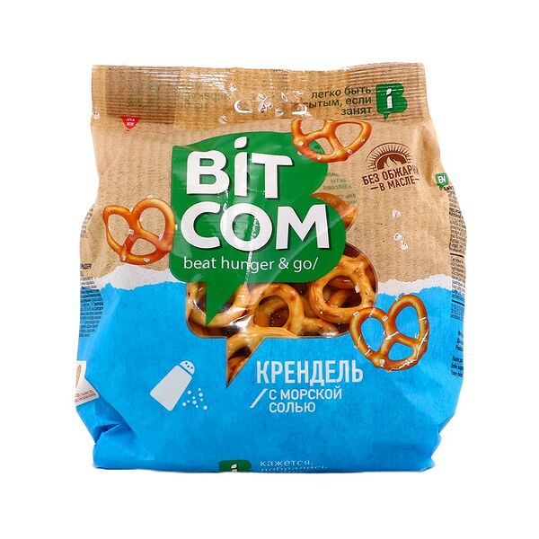 Крендель Bitcom с морской солью 130г