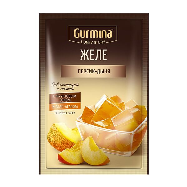 Желе Gurmina персик-дыня 45г