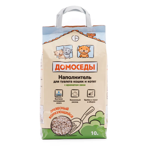 Наполнитель для кошачьего туалета древесный комкующийся