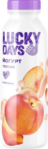 Йогурт питьевой Lucky Days Персик 1%