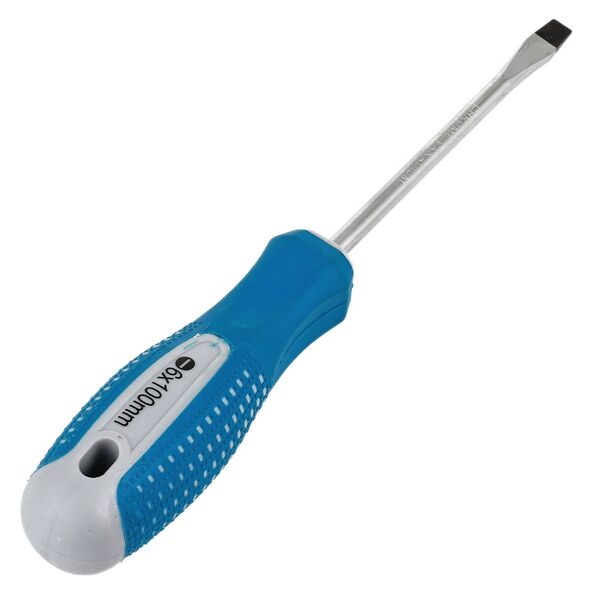 Отвертка шлицевая Hardax Multipoint, 6х100 мм