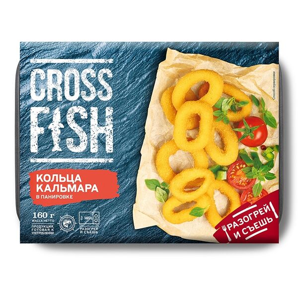 Кольца кальмара Crossfish в панировке