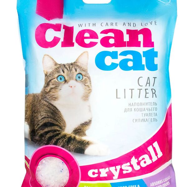 Crystall наполнитель для кошачьего туалета, силикагелевый, впитывающий