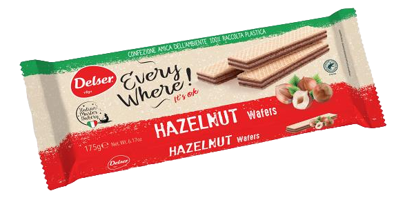 Вафли Delser с фундуком