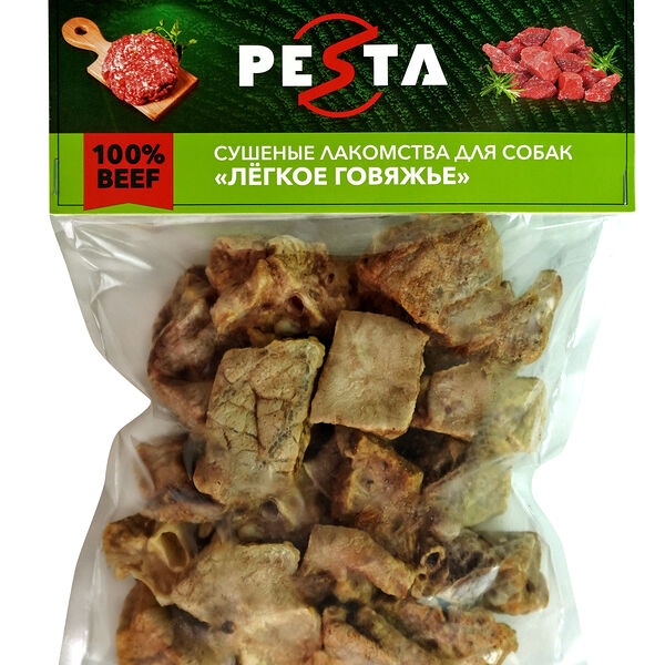 Pesta лакомство легкое говяжье для собак 50 г.