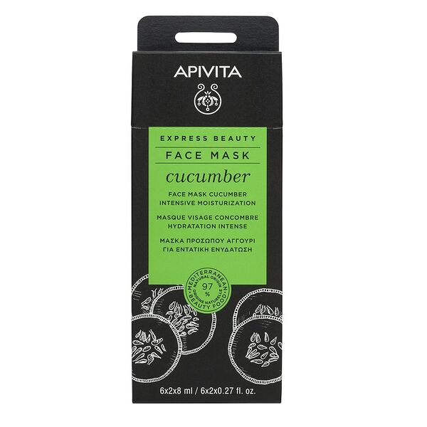 Маска для лица Apivita 2 шт 8 мл cucumber