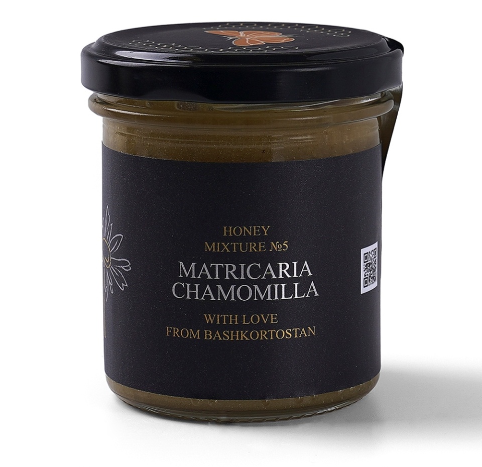

Мёд Дикий Мед цветочный с экстрактом ромашки смесь №5 240 г, Россия