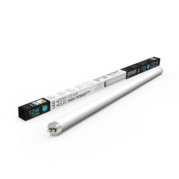 Лампа светодиодная Gauss Elementary T8, G13, 12 Вт, 4000K