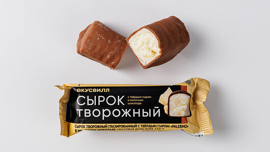 Сырок творожный с твердым сыром в молочном шоколаде 23%