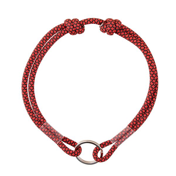 Шнурок для адресника из парашютного паракорда, размер 25-45 см бордовый