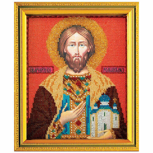 В350 Набор для вышивания бисером Кроше 'Св. Роман'12х14,5 см