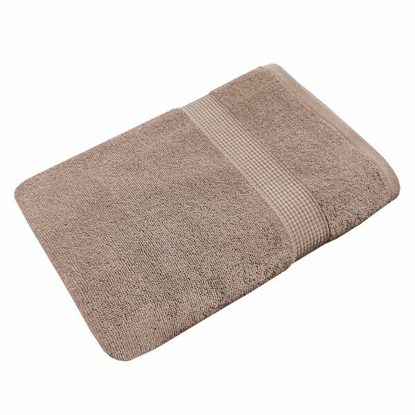 Полотенце махровое бежевое Маркет, 70х130см