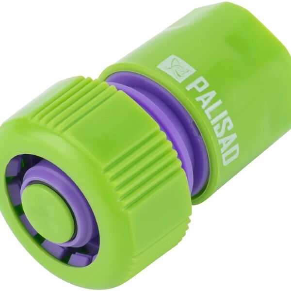 Соединитель для шланга Palisad 3/4 быстросъемный аквастоп